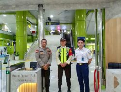 Polsubsektor Monas Timur Perkuat Keamanan di Stasiun Gambir, Jaga Kenyamanan Penumpang