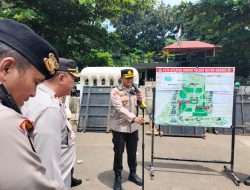 Apel Pasukan Pengamanan Unjuk Rasa di Wilayah Gambir, Ratusan Personel Dikerahkan
