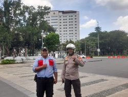 Polsek Metro Gambir Laksanakan Pengamanan di Pos Tenda Betawi