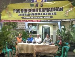 Polsek Metro Tanah Abang Gelar Pos Singgah Ramadhan 1446 H/2025 M RW 09 Kelurahan Kebon Kacang Hari Kedelapan