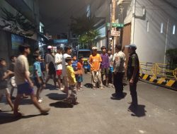 Patroli Polisi Cegah Tawuran Remaja Menjelang Sahur di Sawah Besar