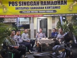 Polsek Metro Tanah Abang Gelar Pos Singgah Ramadhan 1446 H/2025 M RW 09 Kelurahan Kebon Kacang Hari Keduabelas