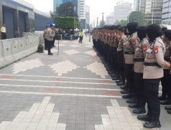 Apel Pengamanan Antisipasi Unjuk Rasa FSPMI Di Kedubes Jepang