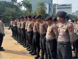 Polsek Metro Gambir Perkuat Pengamanan Unjuk Rasa di Taman Pandang