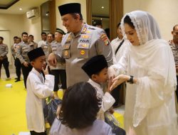 Kapolres Pelabuhan Tanjung Priok Bahagiakan  Anak Yatim Piatu