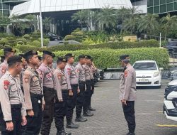 Polsek Metro Gambir Siaga, Apel Pengamanan Antisipasi Unjuk Rasa di Sapta Pesona
