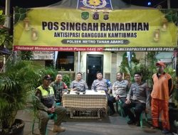 Hari Keempat Belas Ramadhan, Polsek Metro Tanah Abang Gelar Pos Singgah Ramadhan 1446 H/2025 M RW 09 Kelurahan Kebon Kacang