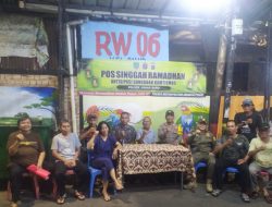 Monitoring dan Antisipasi Gangguan Kamtibmas Polsek Johar Baru dan Tiga Pilar di Pos Pam Singgah Ramadhan 1446 H, RW 06 Galur