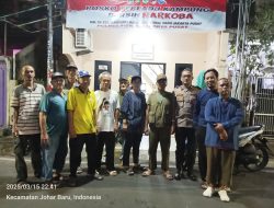 Patroli Wilayah Bhabinkamtibmas Kampung Rawa Sambang Pos Kamling RW 05, Cooling System dengan Ketua RW, Ketua RT dan Petugas Satkamling