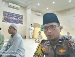 Suling (Sholat Subuh Keliling) Bulan Suci Ramadhan, Bhabinkamtibmas Kampung Rawa di Masjid Jami Shulhul Majaami