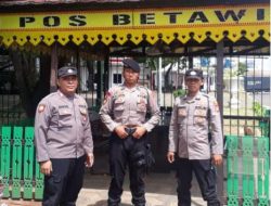 Patroli dan Pengamanan Pos Pam Tenda Betawi untuk Antisipasi Kerawanan Kamtibmas