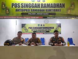 Pengecekan Pos Singgah Ramadhan 1446H oleh Padal Polsek Johar Baru Pastikan Wilayah Aman