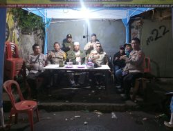 Sinergitas Polri Dan Warga Cegah Tawuran Di Pos Singgah Ramadhan Jalan A Ujung Pemukiman Kartini