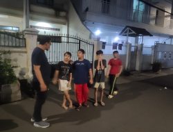 Patroli Wilayah Jelang Sahur, Padal dan Piket Reskrim Bubarkan Bedug Keliling, Cegah Tawuran Remaja di Jalan Galur Jaya