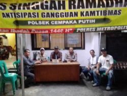 Polsek Cempaka Putih dan Warga Bersinergi Cegah Gangguan Kamtibmas di Bulan Puasa