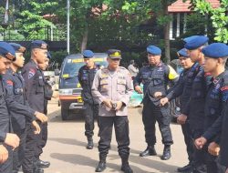 Polsek Metro Gambir Gelar Apel Pengamanan Antisipasi Unjuk Rasa dan Kegiatan Masyarakat