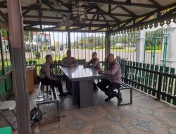 Polsek Metro Gambir Siagakan Patroli di Pos Pam Tenda Betawi untuk Antisipasi Rute Kenegaraan