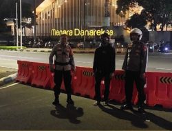 Polsek Metro Gambir Gelar Patroli Cipta Kondisi 3 Pilar, Antisipasi Gangguan Kamtibmas di Sekitar Monas