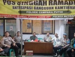 Unit Propam Polsek Cempaka Putih Cek Kesiapan Pos Singgah Ramadhan 1446 H
