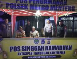 Polsek Metro Menteng Bersama Kasubnit Narkoba  Laksanakan Pemantauan Pos Singgah Ramadhan  Tambak