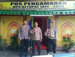 Operasi Ketupat Jaya 2025: Polres Metro Jakarta Pusat Pastikan Keamanan di Pospam TL Coca Cola