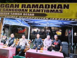 Siaga Polri Di Pos Singgah Ramadhan Jalan Gunung Sahari Raya, Cegah SOTR LIAR