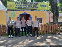 Polsek Sawah Besar Gelar Apel Kesiapsiagaan di Pos Pam Operasi Ketupat Jaya 2025