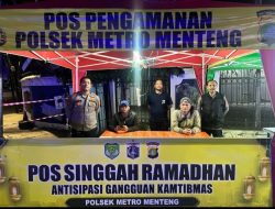 Polsek Metro Menteng Gelar Pengamanan Di Pos Singgah Ramadhan Tambak, Warga Merasa Aman Dan Nyaman