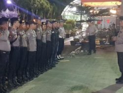 Apel dan Pengecekan Personel Pos Pam Operasi Ketupat Jaya 2025 di Stasiun Gambir