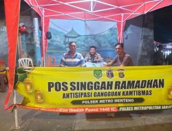 Dengan Hadir Nya Polisi Di Pos Singgah Ramadhan Kalipasir, Tawuran pun Minggat Dari Menteng
