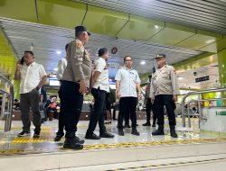 Kasubdit Paminal Polda Metro Jaya Tinjau Kesiapan Pos Pam Ops Ketupat Jaya 2025 di Stasiun Gambir