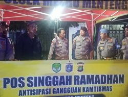 Bersama Kanit Provost, Pemantauan Kerawanan Di Pos Singgah Ramadhan Tambak, Tercipta Situasi Aman