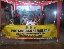 Pemantauan Pos Singgah Ramadhan Kalipasir Untuk Antisipasi Gangguan Kamtibmas Dan Kejahatan Malam Hari