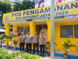 Pengamanan Pos Pam Ketupat Jaya 2025 Oleh Polsek Metro Menteng Di Bundaran HI
