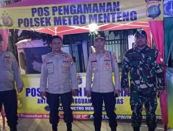 Polsek Metro Menteng Gelar Pemantauan Antisipasi Malam Hari Di Pos Singgah Ramadhan Tambak