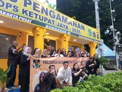 Pengamanan Pos PAM Ketupat Jaya 2025 Di Bundaran HI Oleh Polsek Metro Menteng