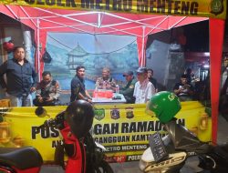 Polisi Siaga Di Pos Singgah Ramadhan Kalipasir, Warga Merasa Aman Dan Tenang