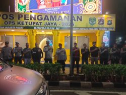Pengawasan Ketat Pamenwas Polres Metro Jakarta Pusat Kontrol Pos Pam Ketupat Jaya 2025 Di Bundaran HI