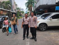 Lebaran Aman Dengan Patroli Unit Samapta Di Komplek Ruko Pasar Baru