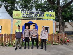 Kesiapsiagaan Polsek Sawah Besar Dalam Operasi Ketupat Jaya 2025, Di Pos Pam Masjid Istiqlal