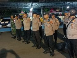 Polsek Metro Menteng Gelar Apel Patroli Cipta Kondisi Antisipasi Gangguan Kamtibmas Dan Rumah Kosong Di Tinggal Mudik