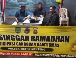 Bhabinkamtibmas Cikini Bersama Warga Pemantauan Perbatasan Kwitang-Kalipasir Pasca Hari Raya Idul Fitri 1446 H / 2025 M