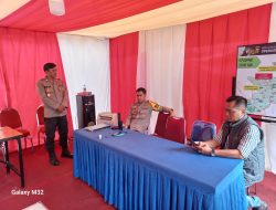 Wakapolres Metro Jakarta Pusat Tinjau Pos Pengamanan Ops Ketupat Jaya 2025 di Kemayoran