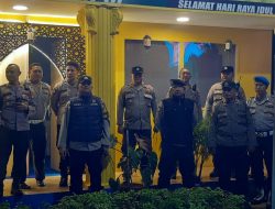Patroli Cipta Kondisi Menteng Kontrol Pos Pam Ketupat Jaya 2025 Di Bundaran HI, Antisipasi Kerawanan Malam Hari