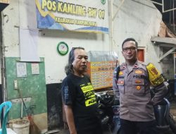 Patroli Bersama Bhabinkamtibmas dan Ketua RW, Pemantauan Rumsong untuk Keamanan Warga yang Masih Mudik Lebaran
