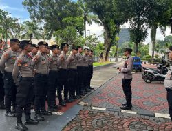 Antisipasi Unras Di DPR RI, Kanit Reskrim Pimpin Apel Di Hari Lebaran Ke 6
