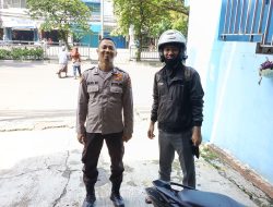 Libur Panjang Lebaran Unit Samapta Tingkatkan Sambang Di Tempat Usaha Warga, Cegah Kejahatan
