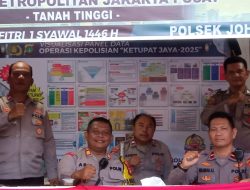 Pengecekan Pos Pam Ketupat Jaya 2025 di Kota Paris Johar Baru oleh Wakapolsek Johar Baru “Pamenwas Polres Metro Jakarta Pusat”