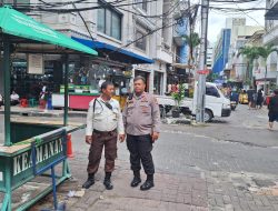 Panit 1 Samapta Lakukan Kunjungan Di Komplek Perekonomian Pasar Baru