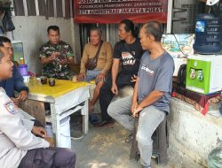 Pasca Lebaran Bhabinkamtibmas dan Babinsa Sambangi Pemukiman Warga Pasar Baru”